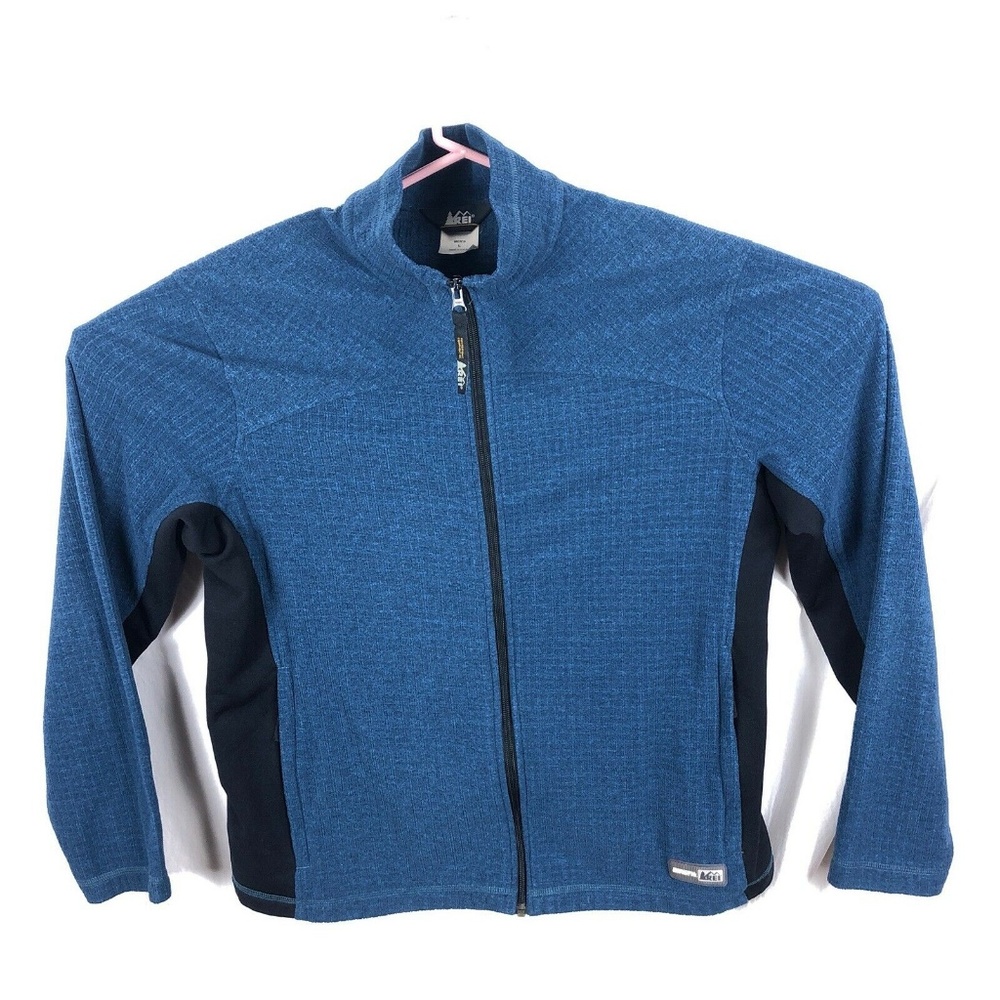 REI Long Sleeve Full Zip Shirt Mens Large